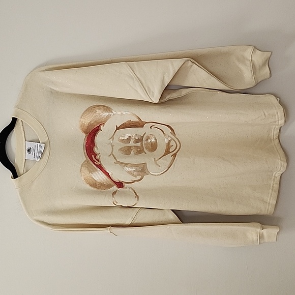 Disney Parks Mickey Walt Disney World Sequined Holiday Spirit Jersey Size S - Picture 3 of 16